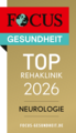 Focus Siegel Top-Rehaklinik Neurologie 2025
